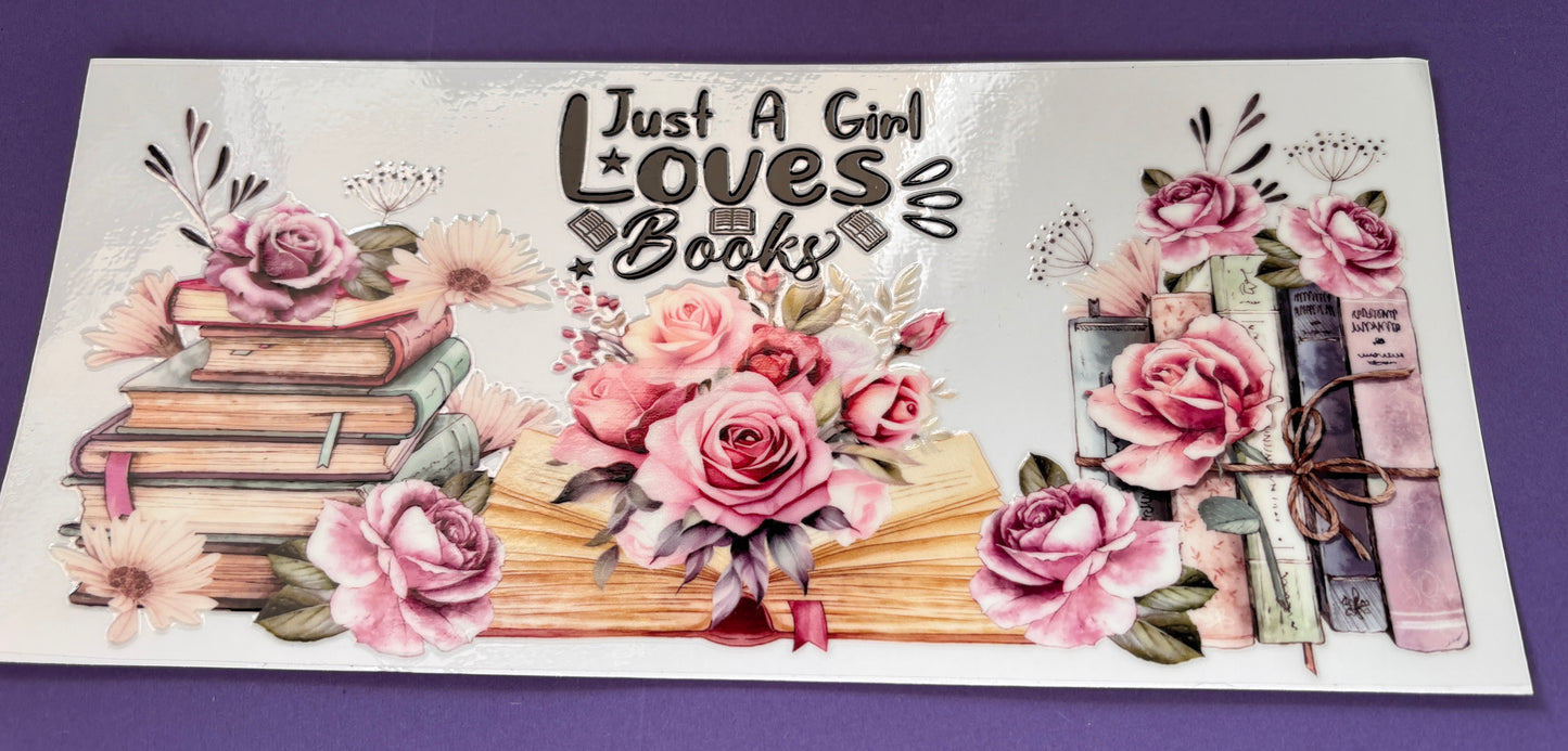 Just a girl UV DTF Wrap