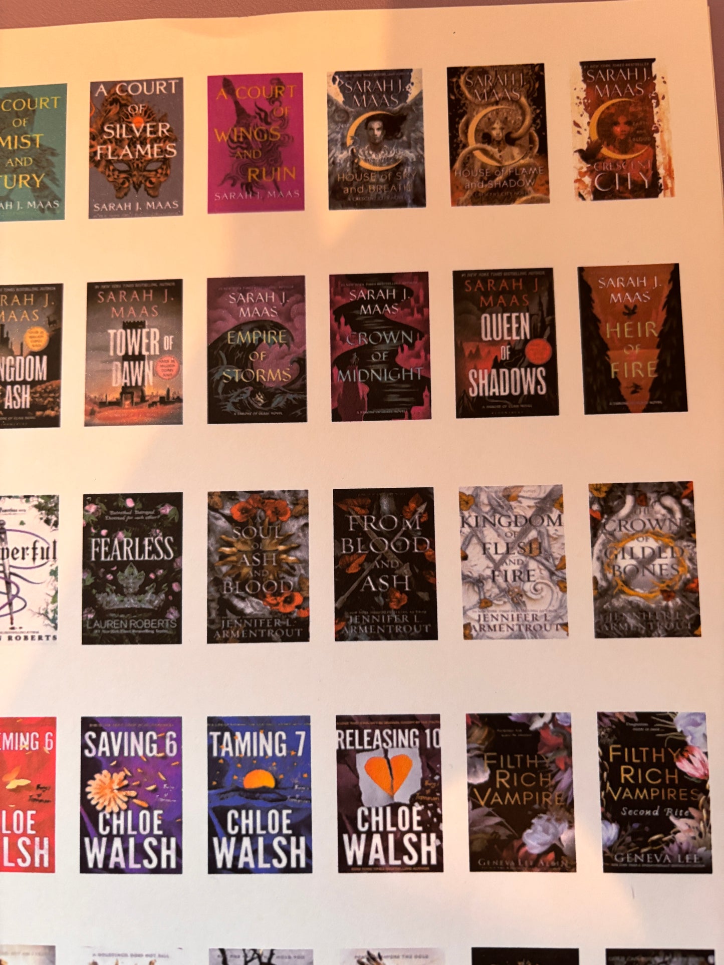 96 TikTok Popular Book Covers on sticker paper