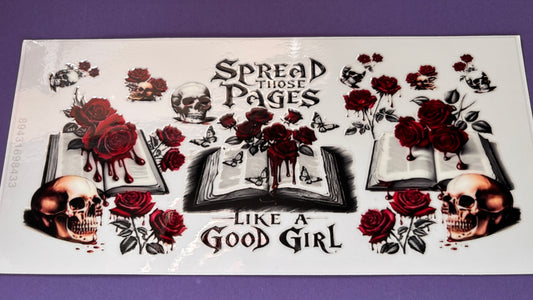 Dark romance UV DTF Wraps