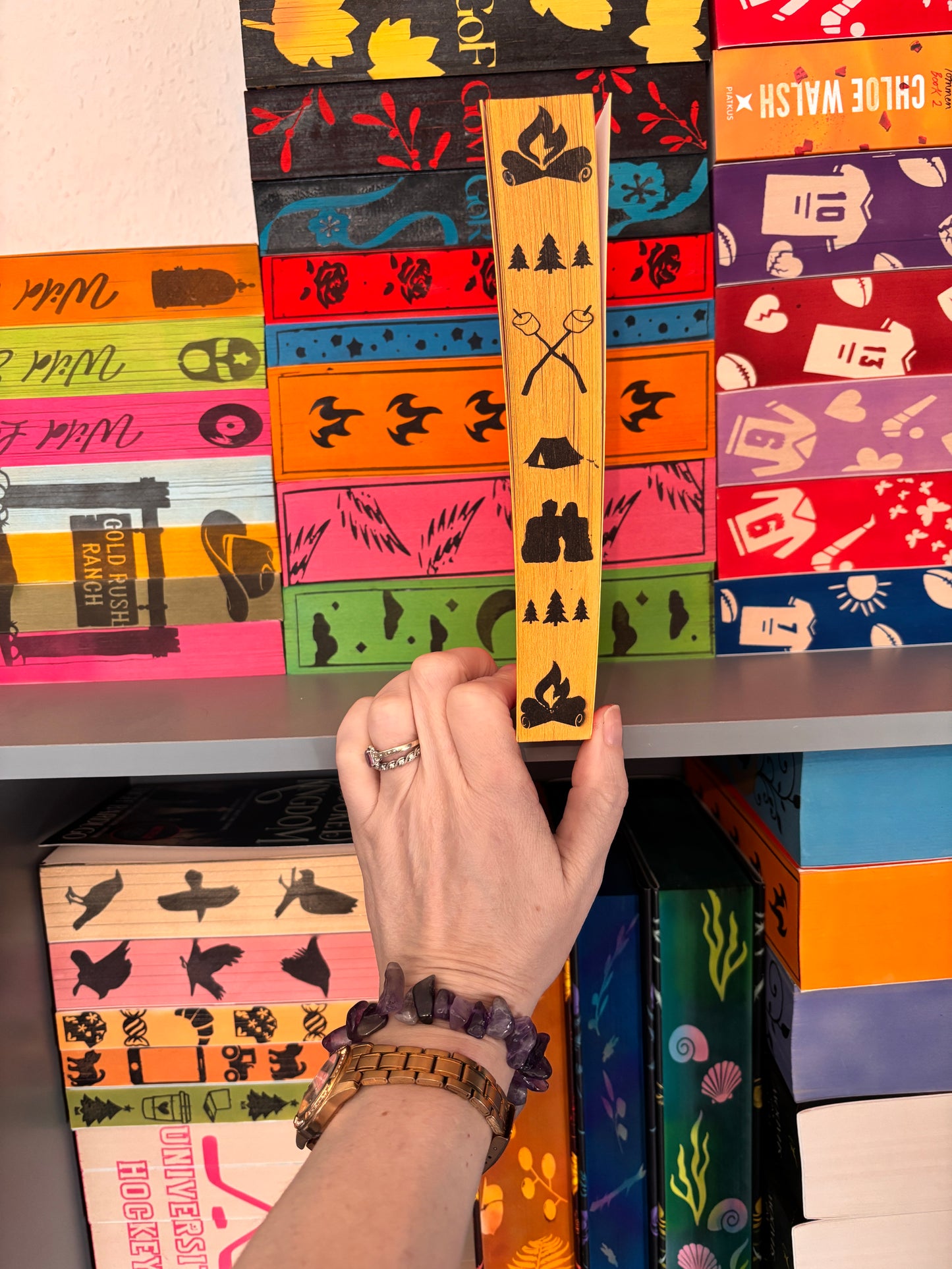 Wildfire hand sprayed edge paperback book