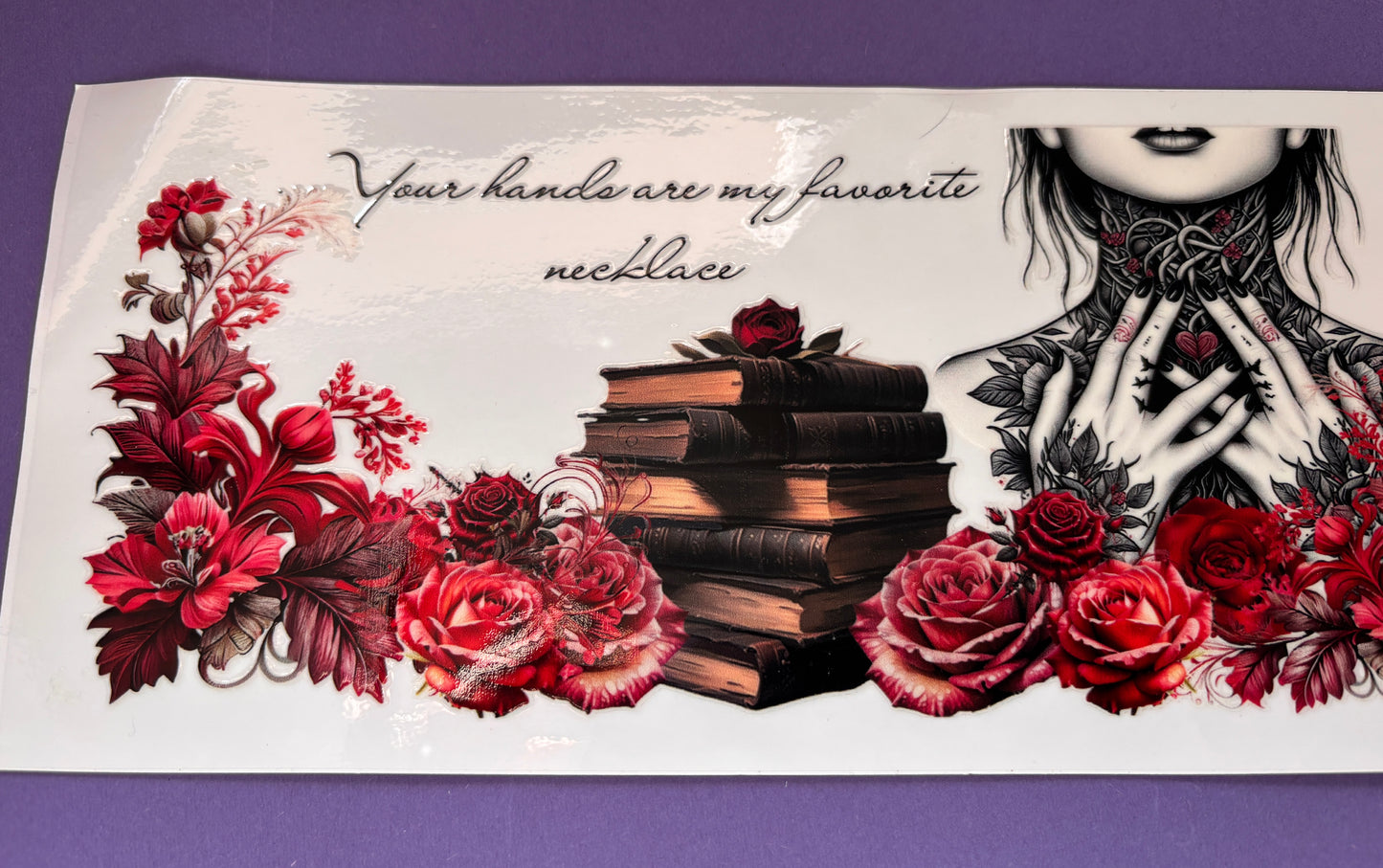 Dark romance UV DTF Wraps