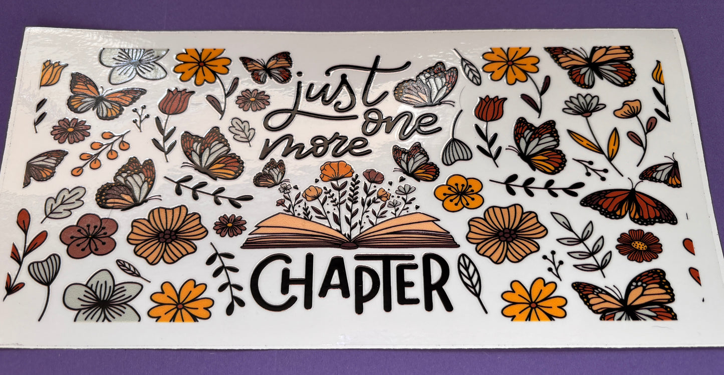 Just One More Chapter UV DTF Wrap