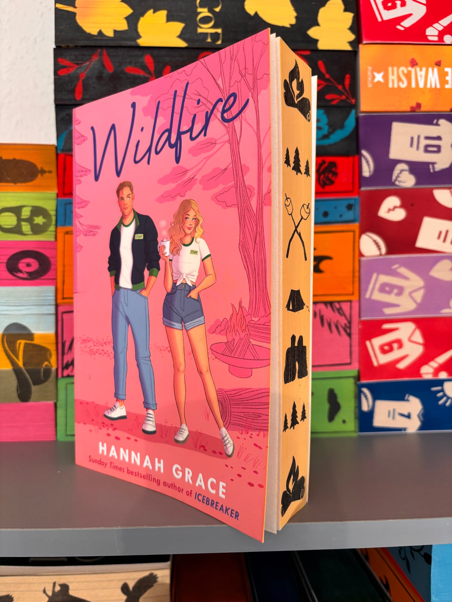 Wildfire hand sprayed edge paperback book