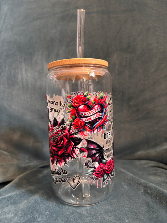 Dark Romance themed Libby glass