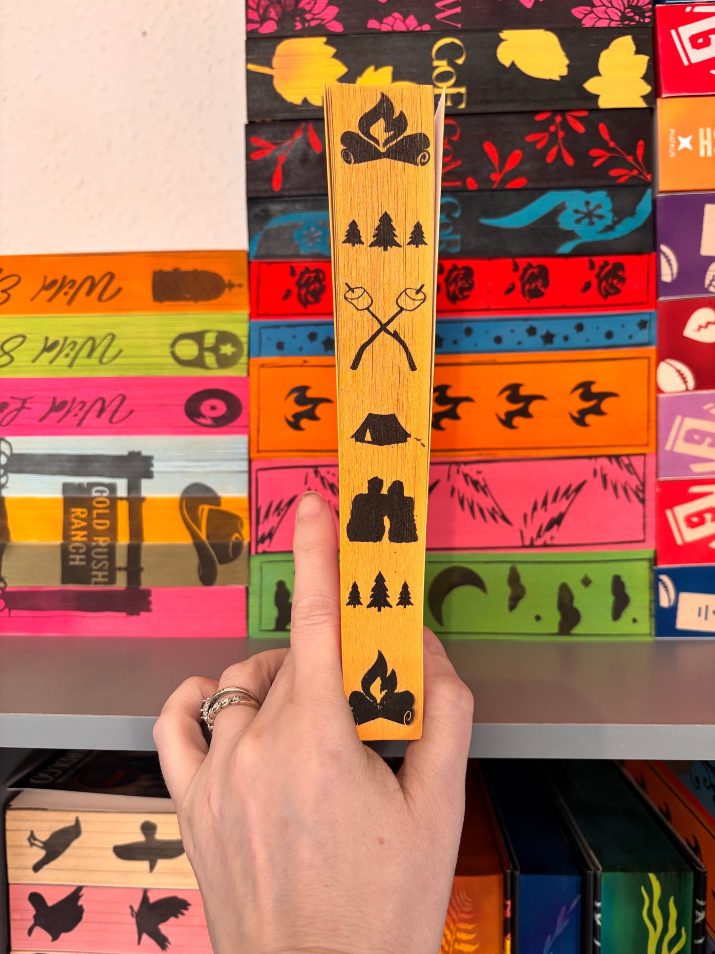 Wildfire hand sprayed edge paperback book