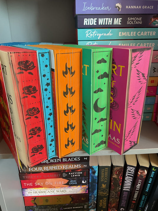 Set of ACOTAR paperback sprayed edges