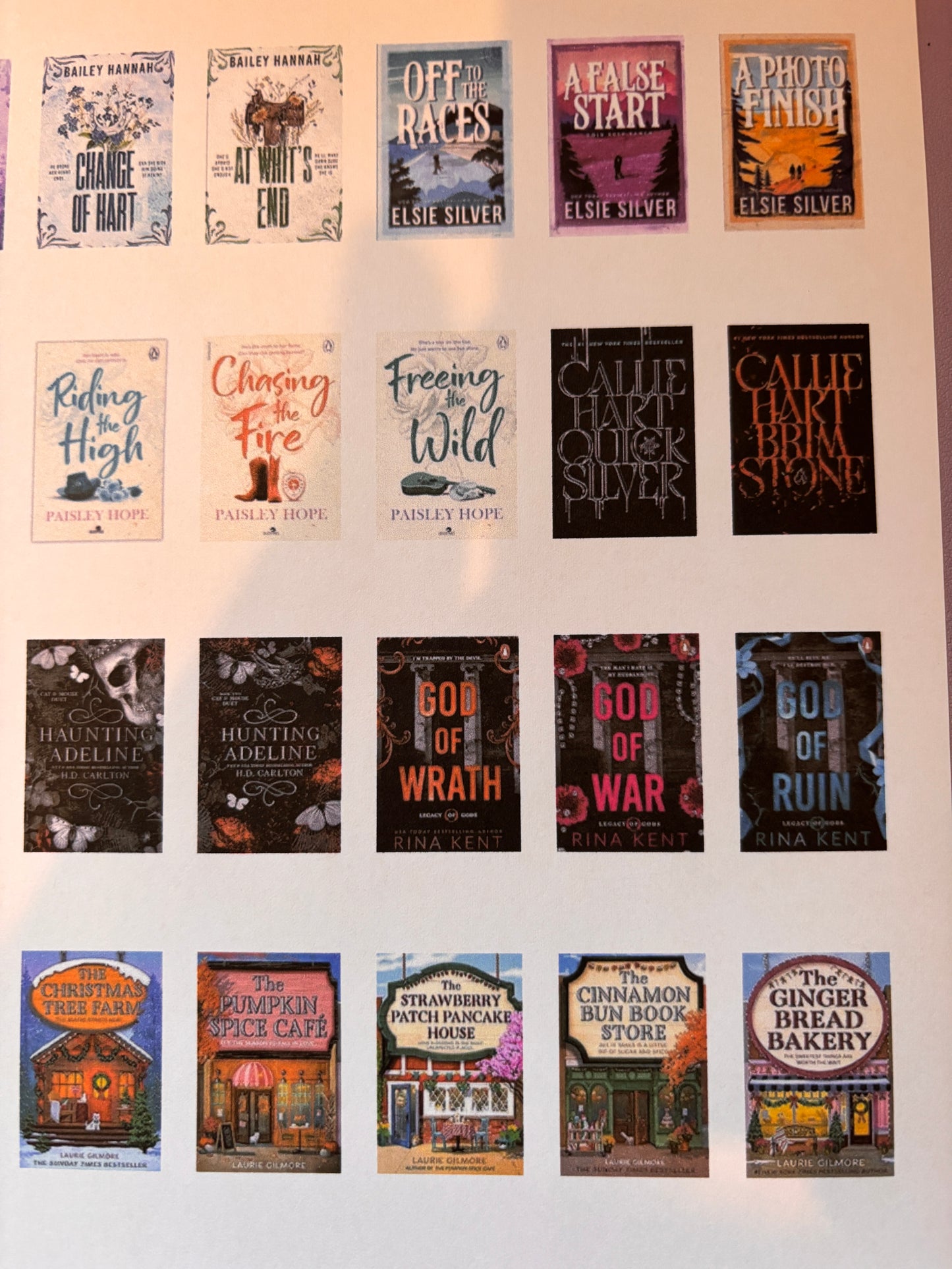 96 TikTok Popular Book Covers on sticker paper