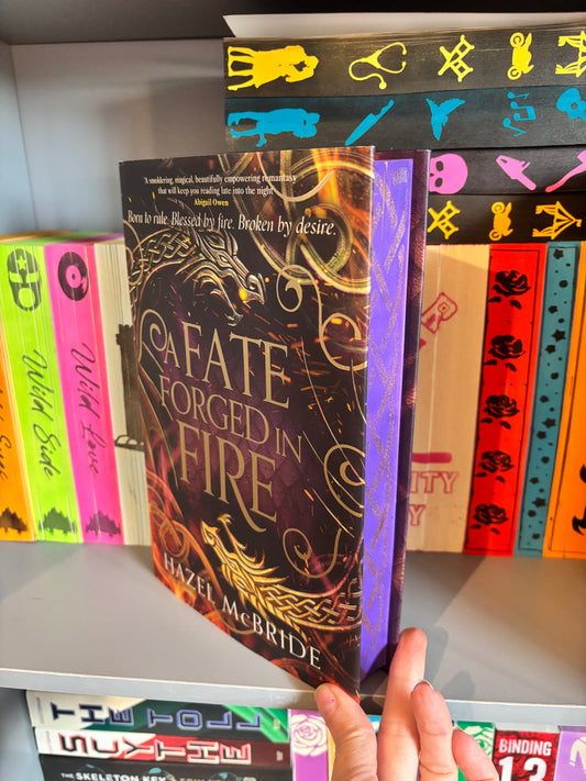 A Fate forged in Fire Hardback Sprayed Edge