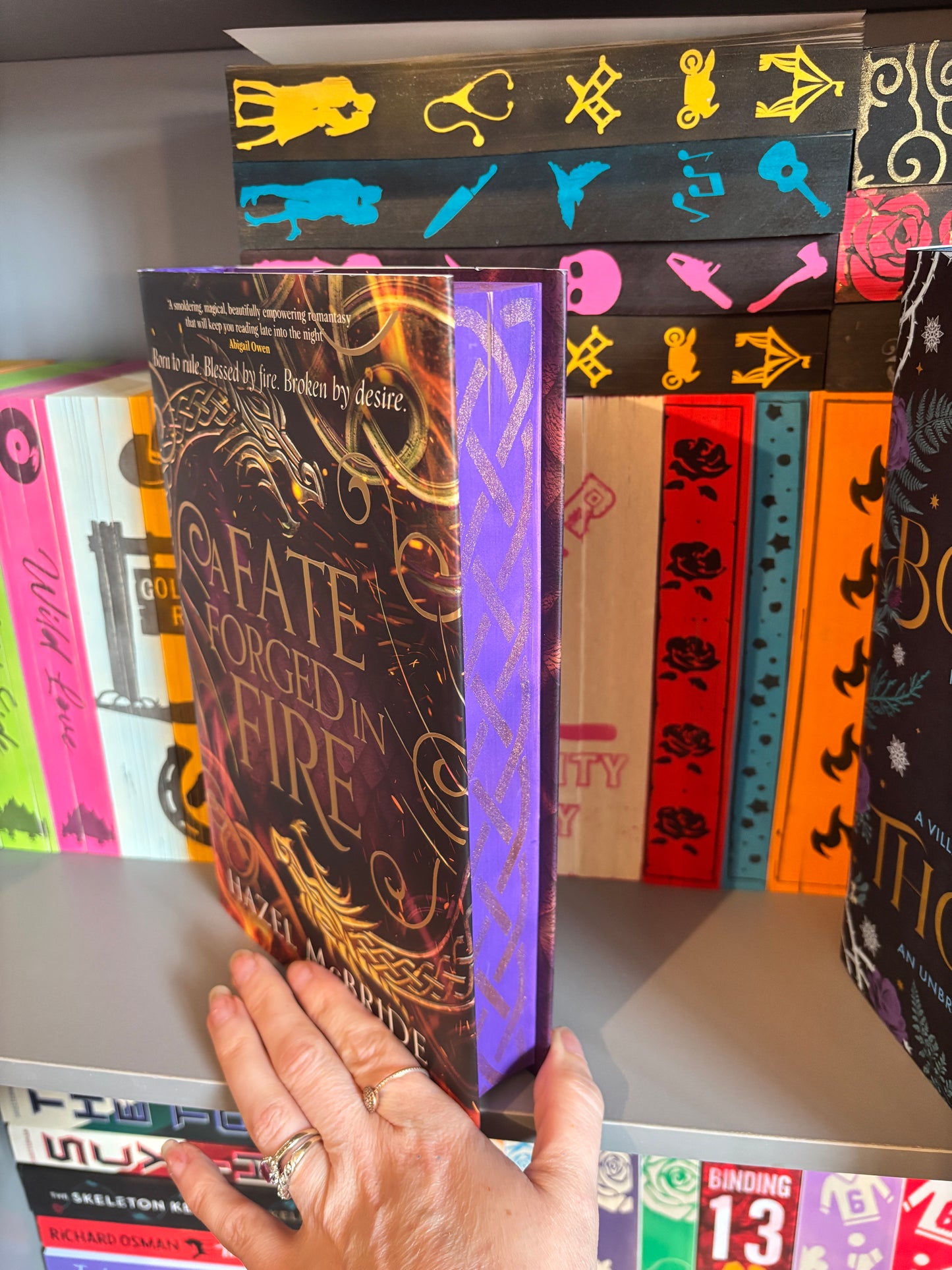 A Fate forged in Fire Hardback Sprayed Edge