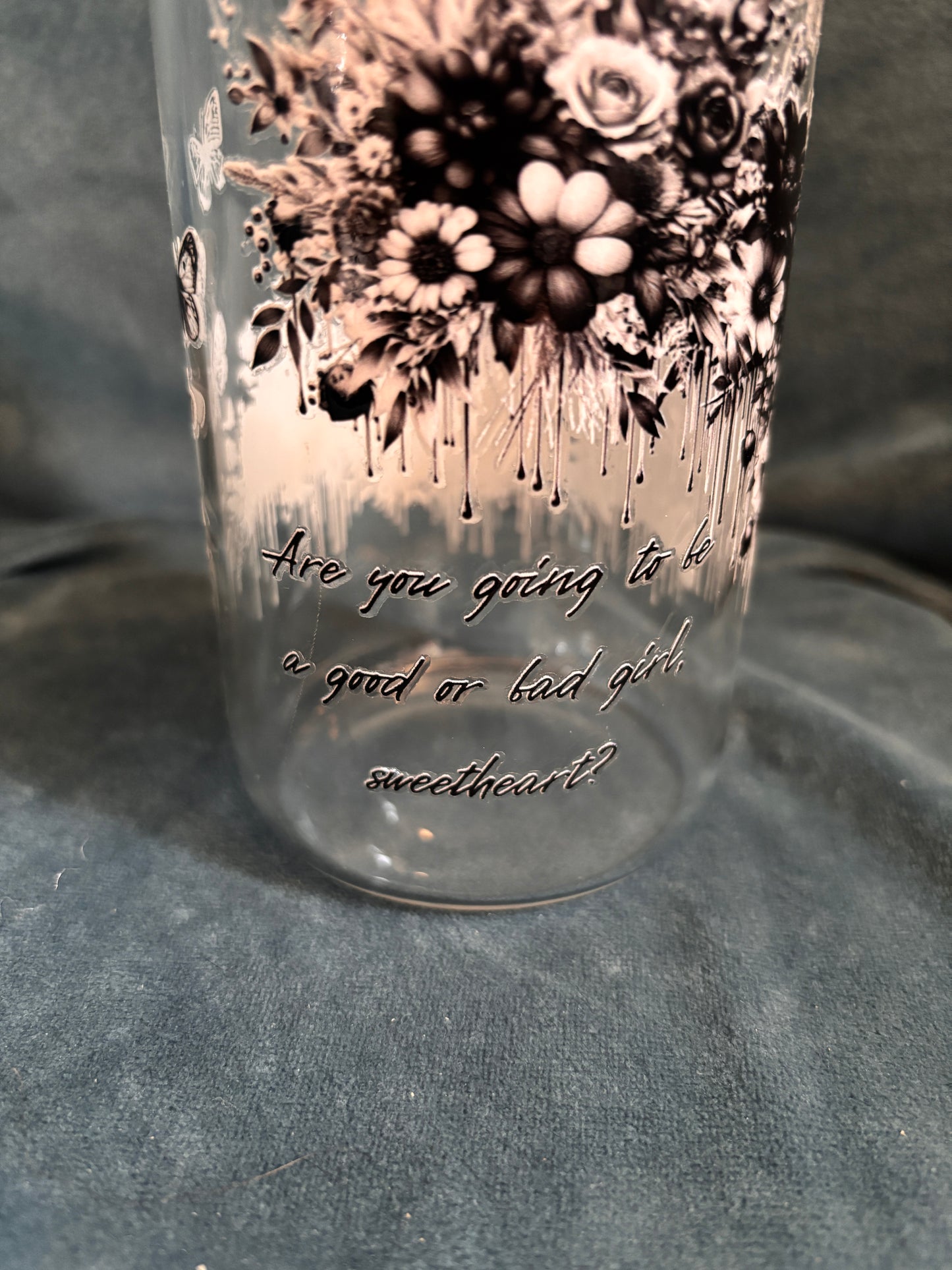 Are you going to be a good or bad girl sweetheart? Libby glass