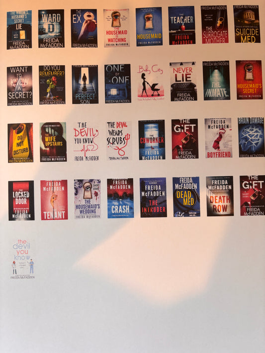 Freida McFadden Book Cover Stickers