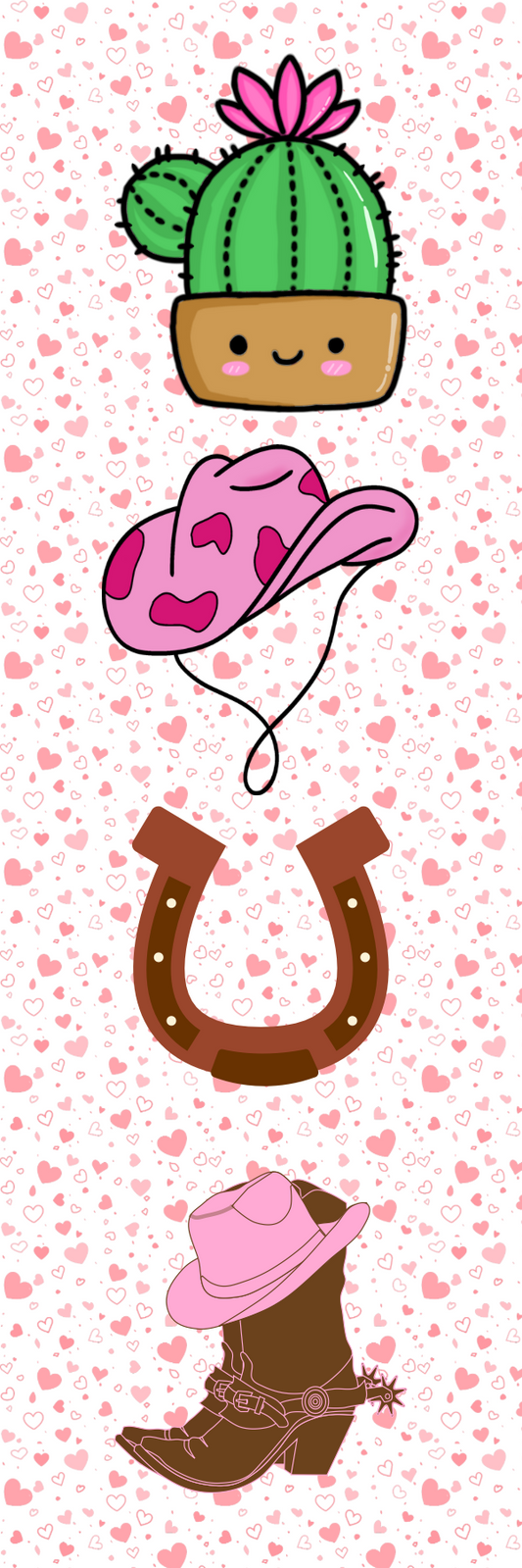 Cowboy Romance Themed Bookmark