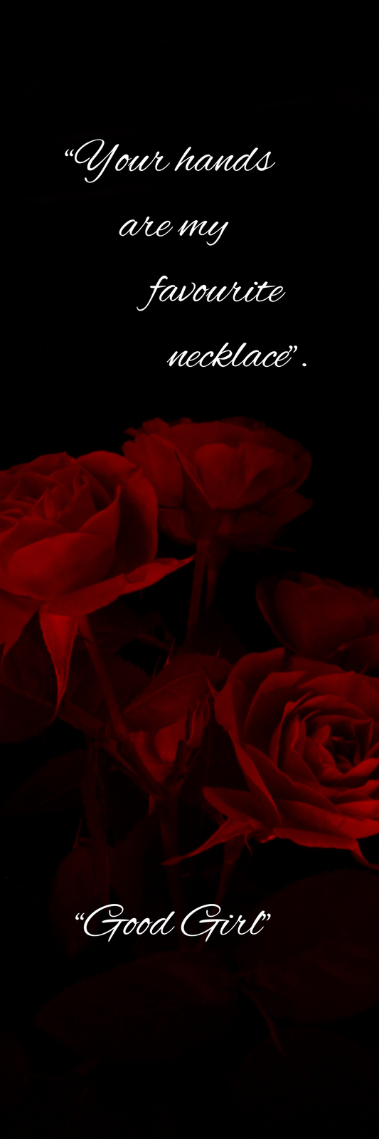 Dark Romance themed Bookmark